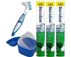 Steradent Reinigingstabletten - Active Fresh 3 x 30 Tabletten