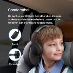 Koptelefoon kinderen met draad - Kinderkoptelefoon - Bedrade hoofdtelefoon - Veilig volume - School - Tablet - Laptop - Reizen - Muziek luisteren — thumbnail 2