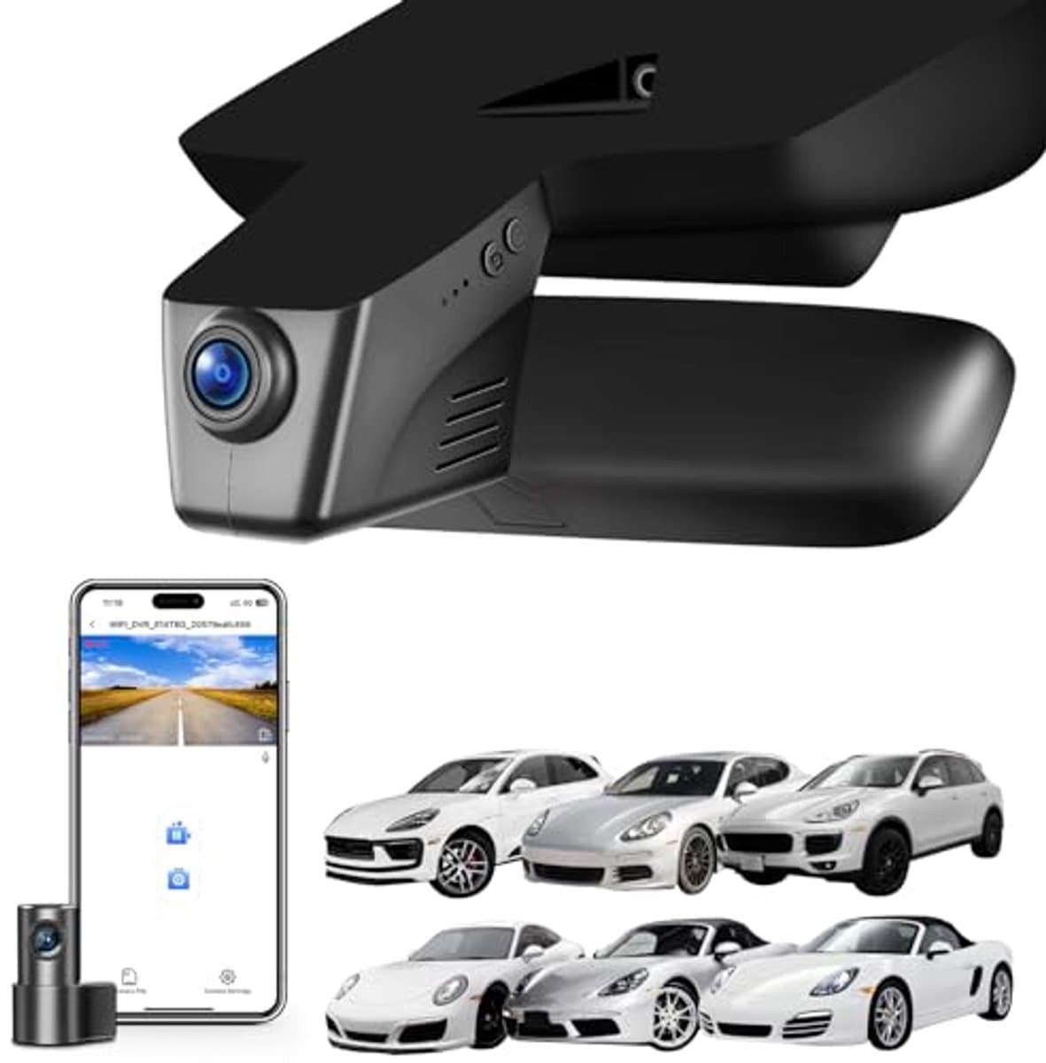 4K Dashcam voor Porsche”、“Cayenne, Macan, 911, Panamera, Boxster, Cayman, 718 Boxster, 128 GB — afbeelding 1