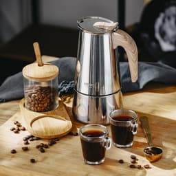 Camry CR 4424 RVS Moka Pot – 9 Kops Espresso Percolator – Geschikt voor Inductie, Gas, Keramisch & Halogeen – 450ml – Veiligheidsventiel – Vaatwasserbestendig — thumbnail 5