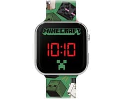 Minecraft LED Horloge met Karakterprint