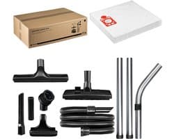 SQOON® Giga Serviceset geschikt voor Numatic Henry, Hetty, James, PPR240 en vergelijkbare modellen, 20-delige set waaronder 10x stofzuigerzakken + zuigmonden + slang + zuigbuizen