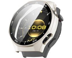 Stravo Screen protector case met bezel met schaalverdeling voor Huawei Watch GT 6 Pro 46mm - Full Cover Hard Case / Beschermend Hoesje - Starlight - HUAWEI WATCH GT6 Pro 46mm screenprotectors