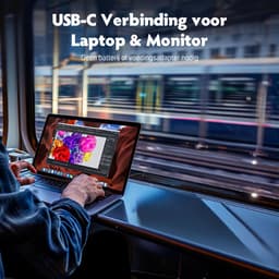 IPS Portable Game Monitor - Touchscreen - Beeldscherm 15.6 Inch - HDMI & USB-C - Full HD - Computerscherm - Draagbare Monitor — thumbnail 5