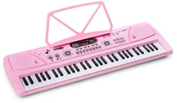 Keyboard piano kinderen - MAX KD61P - Keyboard met 61 toetsen - Microfoon en oplaadbare accu - Roze — thumbnail 1