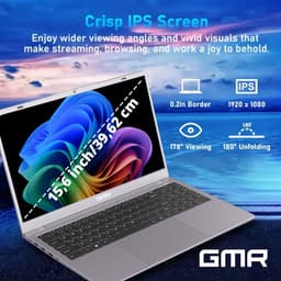 GMR Thuis, Office & Studie Laptop 15.6" FHD | 8GB / 256GB SSD | AMD Athlon Silver | Windows 11 Pro — thumbnail 2