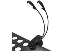 USB Oplaadbare Muziekstand Lamp met 8 LED Lichten voor Lees- en Muziekgebruik