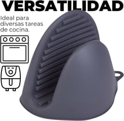 Siliconen ovenwanten verpakking van 2 | Keukenhandschoenen, ideale accessoires voor airfryers, duurzaam, hittebestendig, zacht, plakkerig, gemakkelijk te wassen. — thumbnail 6