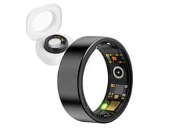 Royal Empire Smart Ring – Slimme Ring voor Heren & Dames – Inclusief Oplaaddoosje – Slaapmonitoring, Hartslag, Bloeddruk & SpO2 – IP68 Waterdicht – Nederlandse App – Zwart – Maat 10