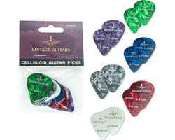12 PCS Mix - Plectrum voor gitaar - Plectrums - Plektrum - 0.46 t/m 1.50 Plectrum - Celluloid Guitar Picks