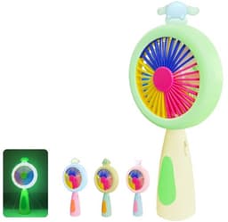 Draagbare Mini Ventilator met Licht - Oplaadbare Handventilator voor Thuis, Kantoor en Buiten — thumbnail 4