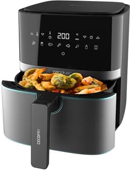 Hot Air Fryer 5.5 Liter - Compact en Digitale Dieet Frituurpan — thumbnail 1