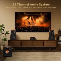 Mini Stereo Versterker 300W x 2 2.0 Kanaal HiFi Audio Versterker voor Passieve Luidsprekers — thumbnail 4