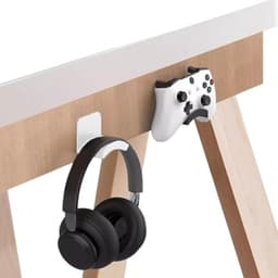 Universele Sticky Hoofdtelefoon Stand - Zelfklevende Hoofdtelefoon Hanger voor onder Bureau, Ideaal voor Gaming en Organisatie — thumbnail 1