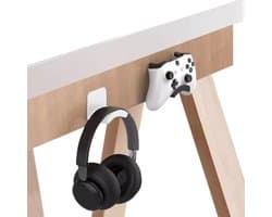 Universele Sticky Hoofdtelefoon Stand - Zelfklevende Hoofdtelefoon Hanger voor onder Bureau, Ideaal voor Gaming en Organisatie