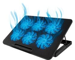 Jacked® X6 Laptop Cooler - Laptop Standaard - Fluisterstil met 6 ventilators - Laptop Koeler