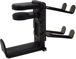 Hoofdtelefoonstandaard voor gaming en computeraccessoires - Roterende headsethouder met kabelclip organizer — thumbnail 1