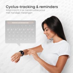 Norva DR06 – Smartwatch Heren en Dames – Horloge met Hartslagmeter en Slaapmonitor – 100+ Sportmodi – AMOLED – Zwart — thumbnail 11
