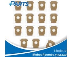 iRobot Roomba y351240 Stofzakken (15 Stuks, Plus.Parts® alternatief voor 4849916)