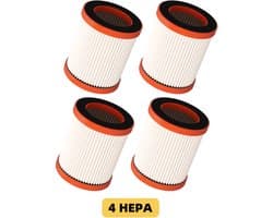 Elekiatech Steelstofzuiger HEPA Filter Accessoires - Set van 4 - alleen geschikt voor Elekiatech modellen XL-618A, XL-618Pro, SPXL01, SPXL02-1A