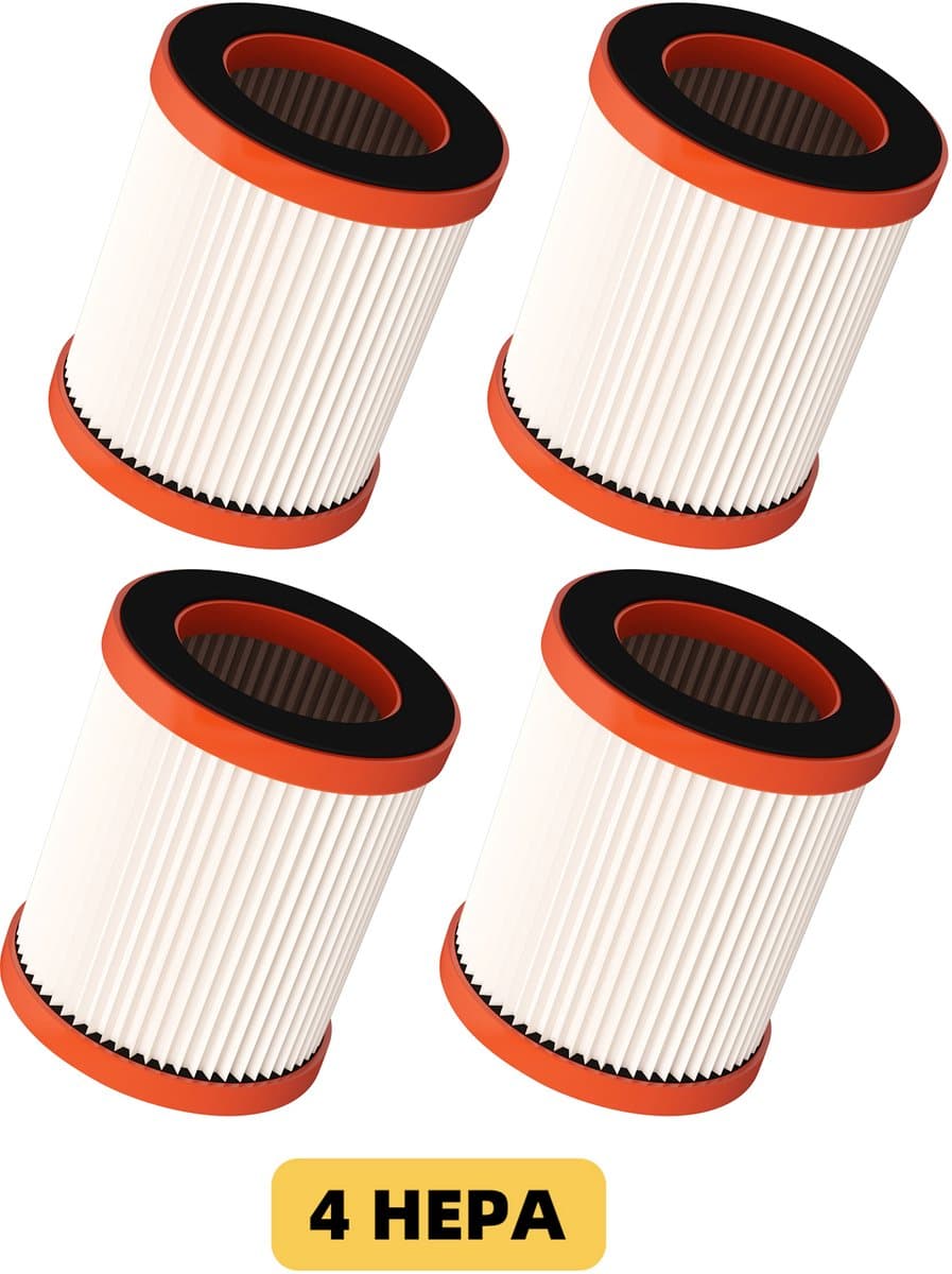 Elekiatech Steelstofzuiger HEPA Filter Accessoires - Set van 4 - alleen geschikt voor Elekiatech modellen XL-618A, XL-618Pro, SPXL01, SPXL02-1A — afbeelding 1