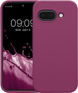 kwmobile telefoonhoesje geschikt voor Google Pixel 9a - Hoesje met siliconen coating - Smartphone case in magenta-lila — thumbnail 5