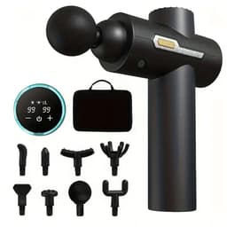 Spiermassageapparaat met 8 massagekoppen, 99 intensiteitsstanden, LED-display, oplaadbare lithiumbatterij, USB-oplaadfunctie en opbergtas — thumbnail 1