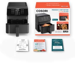 Cosori XXL Chef Edition 6.2 liter Airfryer - Met Bakpapier bakjes - 12 programma's — thumbnail 15