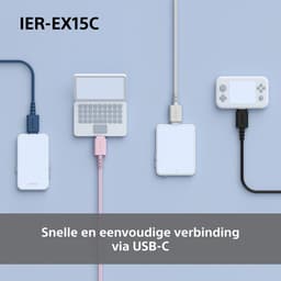 Sony IER-EX15C – In-ear USB-C oordopjes met microfoon - Wit — thumbnail 5