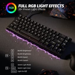 Attack Shark X68 HE – Rapid Trigger Magnetic Gaming Keyboard (0,01mm • 8000Hz • RGB • 66 toetsen) — thumbnail 3