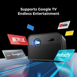 ULTIMEA Poseidon E100 - Slimme Buitenprojector met Google TV, 3D, 4K Beamer Zwart — thumbnail 2