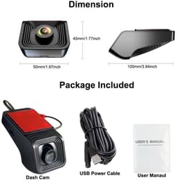 USB Android 1080P Auto Dash Cam Videorecorder ADAS Auto HD Recorder — thumbnail 2