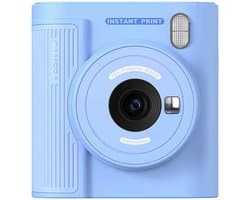 Peysaitr - Kinderen Directe Print Camera - Instant Fotocamera met 32GB SD Kaart - 2.0" IPS Scherm - Foto/Video/Spelletjes/Onmiddellijk Printen - voor kinderen van 3-12 jaar - blauw- 1 stuk