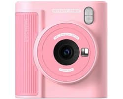 Peysaitr - Kinderen Directe Print Camera - Instant Fotocamera met 32GB SD Kaart - 2.0" IPS Scherm - Foto/Video/Spelletjes/Onmiddellijk Printen - voor kinderen van 3-12 jaar - roze - 1 stuk