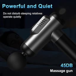 Massagepistool voor diepe weefsels, stil professioneel spiermassagepistool met 99 snelheden, uitgerust met 8 massagekoppen en C-type oplaadstation, geschikt voor thuis, op kantoor, bij sport, volledige lichaamsmassage en ontspanning. — thumbnail 2