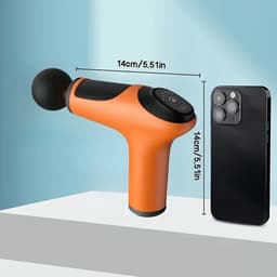 Massagepistool voor het hele lichaam met hoog koppel, 4 vervangbare massagekoppen, handzame percussiemassage voor nek-, rug- en volledige lichaamsmassage — thumbnail 4