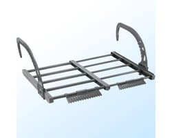 Wasdroger 32-55cm Hangende droger Opvouwbare radiatordroger Opvouwbaar droogrek voor kleding in koolstofstaal Express droger Opvouwbaar radiatordroogrek voor balkon Handdoekdroger