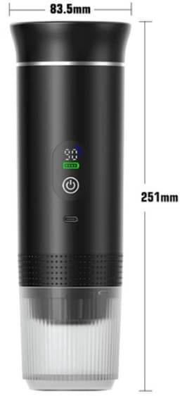 Draadloos Elektrisch - Portabele Espresso Koffiemachine - 3-in-1 Capsule en Poeder - Koffiemaker - Voor Reizigers en Kampeerders — thumbnail 4