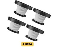 Elekiatech Steelstofzuiger HEPA Filter Accessoires - Set van 4 - alleen geschikt voor Elekiatech modellen A25, A26, A15/17/A18/A19