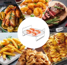 Skewer Rack voor Airfryer - Dubbellaags Roestvrij Staal Accessoire — thumbnail 2