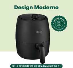 Handmatige heteluchtfriteuse 2 liter - 5-in-1 multikoker met antiaanbaklaag en vaatwasserbestendige accessoires — thumbnail 6