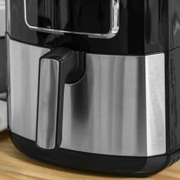 HOMCOM-Heißluftfritteuse-Stahl, Kunststoff-36,5L x 29B x 33,8H cm-Schwarz — thumbnail 2
