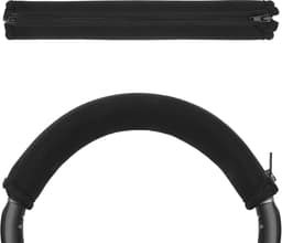 kwmobile cover voor koptelefoon hoofdband - geschikt voor Sennheiser HD 4.50BTNC / HD4.40BT / HD4.30 / HD 350BT - Koptelefoon band hoes van neopreen - In zwart — thumbnail 2