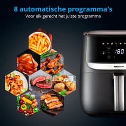 MEDION Airfryer MD10532 - 5,7 L - ca. 1700 W - 9 programma’s - Zwart — thumbnail 12