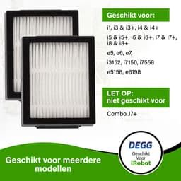 DEGG® - Hepa Filter - Geschikt voor iRobot Roomba - i1 i3 i3+ i4 i4+ i5 i5+ i6 i6+ i7 i7+ i8 i8+ e5 e6 e7 - Jaarpakket - VOORDEEL-VERPAKKING - 6 STUK(S) — thumbnail 3