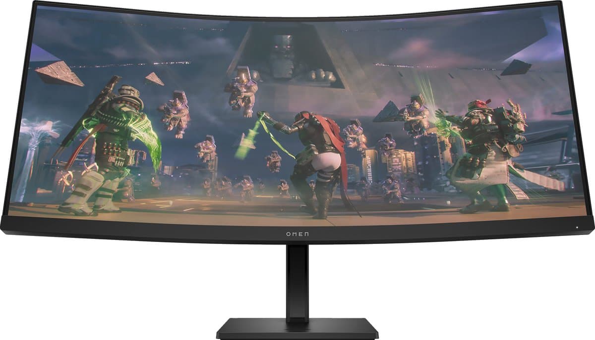 HP OMEN 34c - QHD VA Ultrawide Curved 165Hz Gaming Monitor - 34 Inch — afbeelding 1