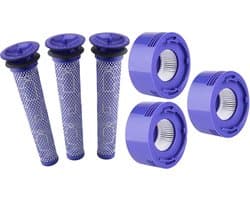 XXL Super Set HEPA - Pre- & Post Filter - geschikt voor Dyson V7 en V8 96747801 Accessoires.
