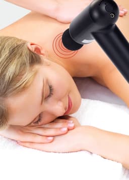Melissa Massage Pistool - Massage Gun - Oplaadbaar via USB - 4 Massagekoppen inbegrepen - Massagepistool 16770047 - Zwart — thumbnail 5