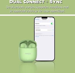 Phreeze Draadloze Oordopjes - Bluetooth Oordoppen - True Wireless EarBuds - Draadloos - 2e Generatie - Groen — thumbnail 2