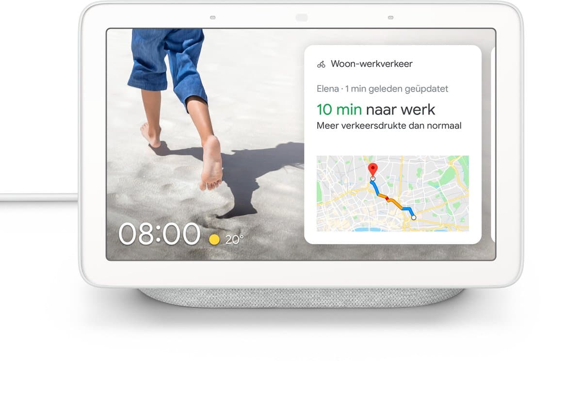 Google Nest Hub - Smart Speaker met scherm - Grijs — afbeelding 1